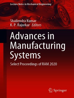 cover image of Advances in Manufacturing Systems
